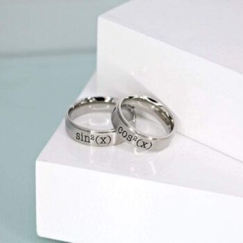 Mathematical Couple Rings (sin2x & cos2x)