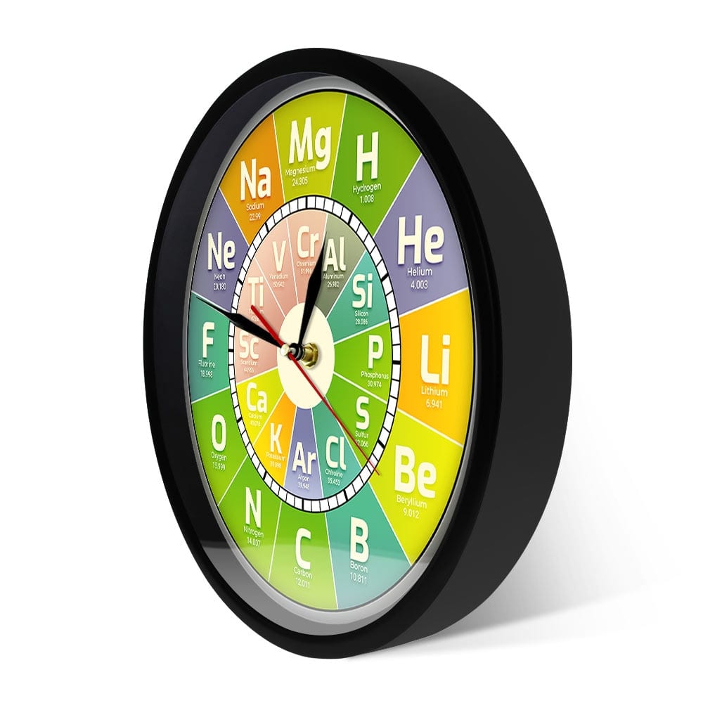 Colorful Chemistry Wall Clock