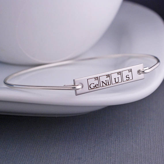 Periodic Table Elements Bangle Bracelet