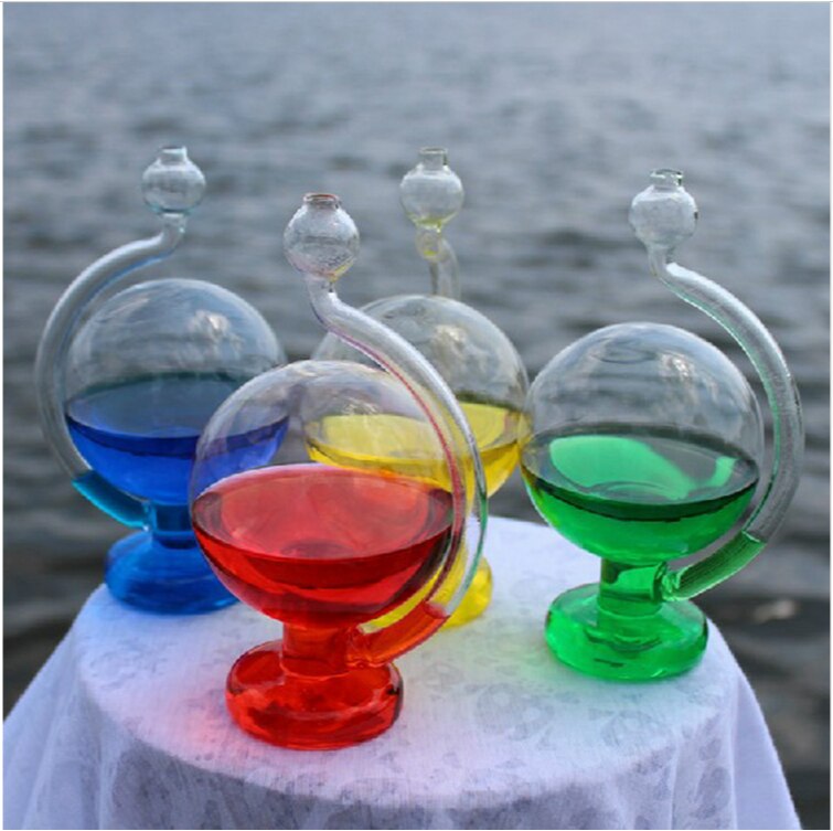 Colorful Glass Barometer Globe