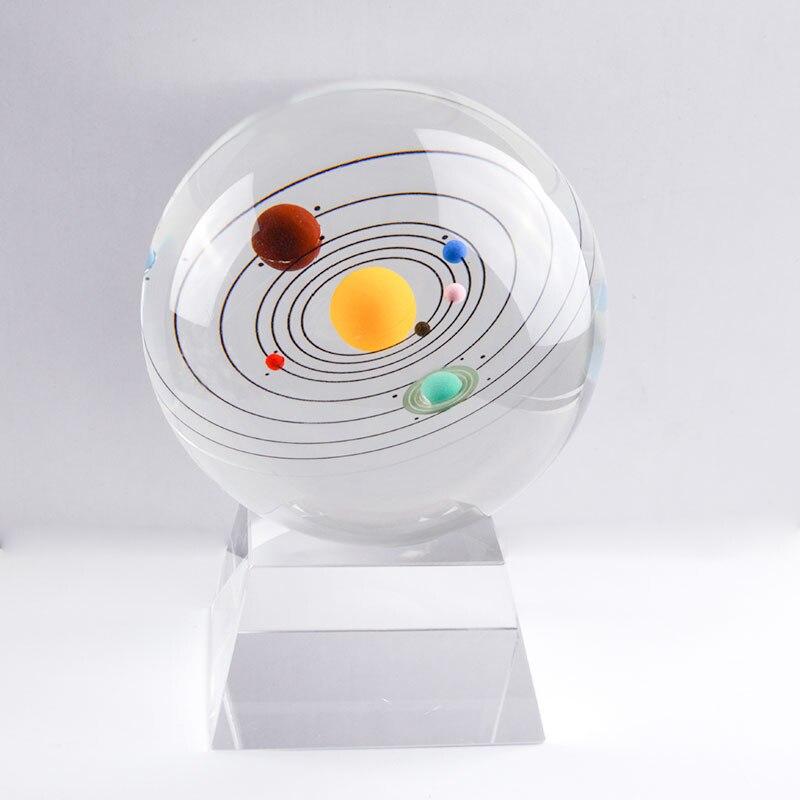 Colorful Crystal Solar System