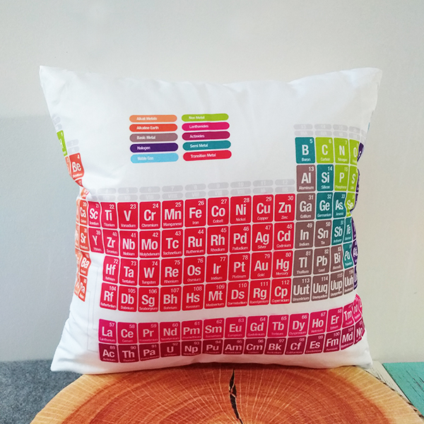 Periodic Table of Elements Chemistry Sofa Cushion