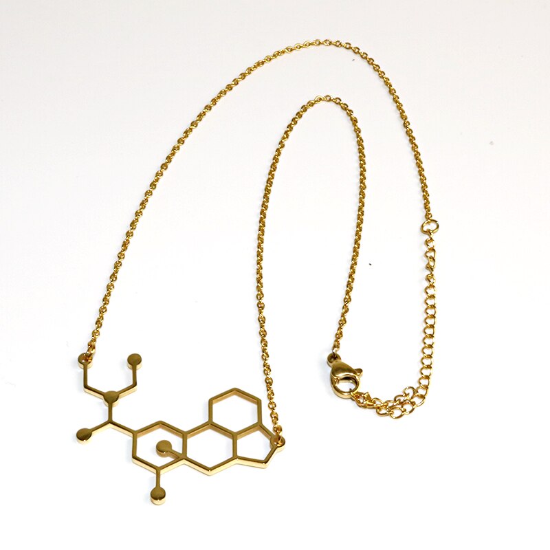 LSD Molecule Pendant Necklace