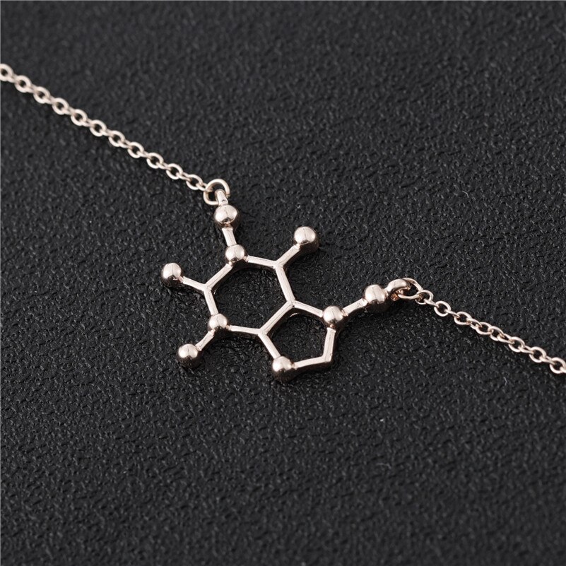 Caffeine Molecule Necklaces
