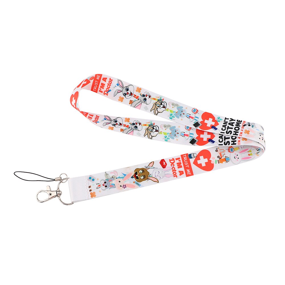  Doctor, Nurse, EMT Medical Themed Wrist Lanyard for Keys, ID  Badge, Luggage, Wristlet or Clutch Purse Accessory; Cute Lanyard with  Images for “Love” Word Design; Mini Lanyard with Key Chain