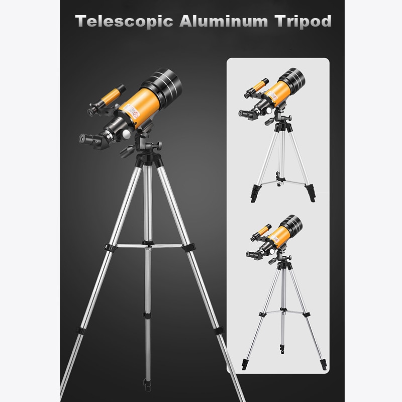 with high-Definition with a Tripod Free Solar Film Astronomical Telescope 150X Beginner Professional Stargazing Astronomical Telescope can be Connected to Mobile Phones 