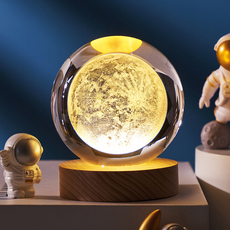 Astronomy 3D Solar System Crystal Balls with LED