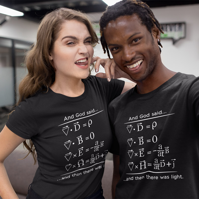 Maxwell Equations Physics T Shirt 5121